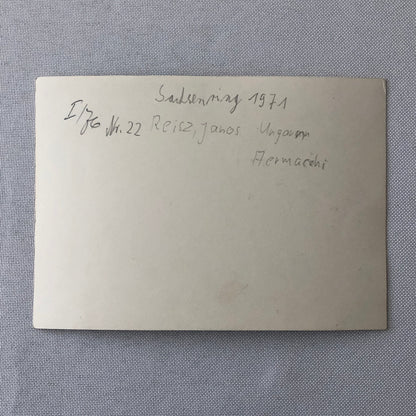 Vintage Motorcycle Racing Photo photograph Rider Janos Reisz 1971