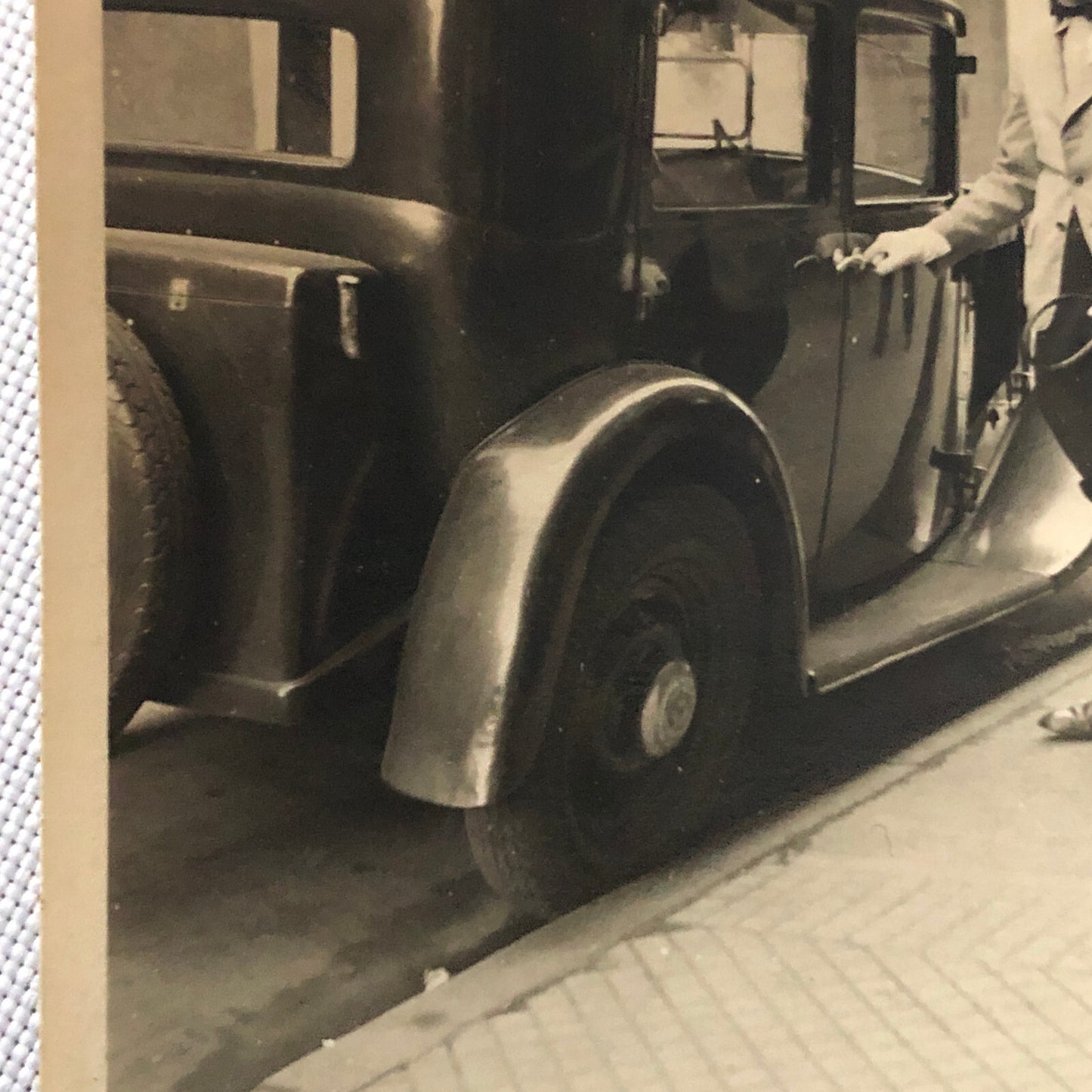 Vintage Photo Photograph Snapshot Man with Car Automobile Germany 1939 + AL22SM2