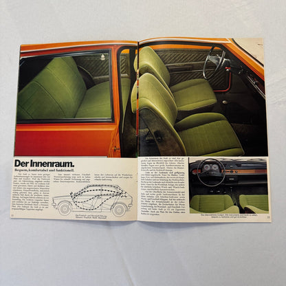 Audi 50 Poster Sales Brochure Catalog Advertising 1974 1975 GERMAN
