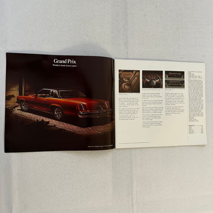 1974 Pontiac Car Sales Brochure Catalog Firebird Grand Prix GTO Ventura Grand Am