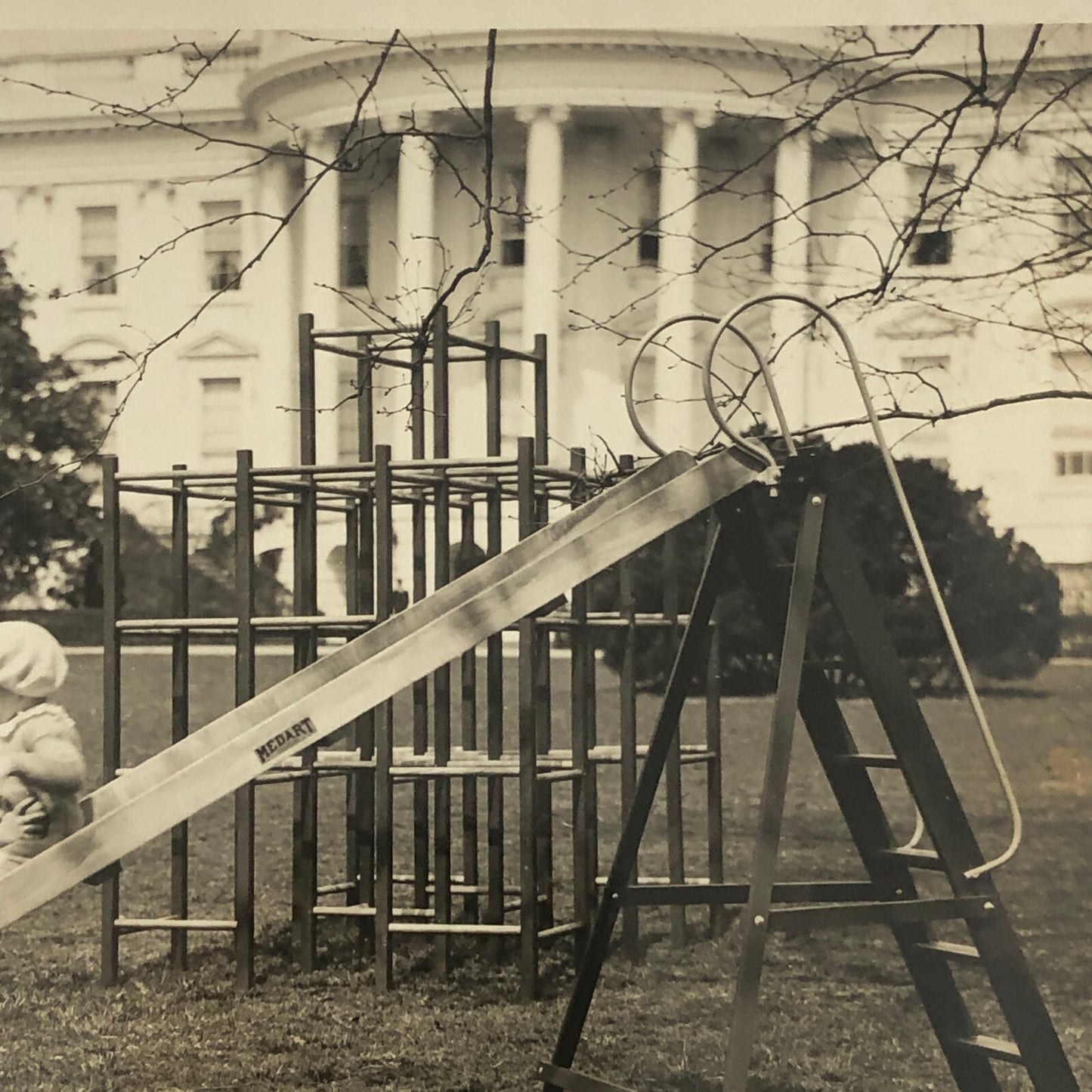 Press Photo Photograph President Franklin Roosevelt Grand Children Whitehouse