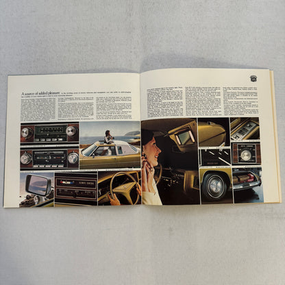 1973 Cadillac Sales Brochure Catalog Fleetwood Brougham Eldorado Coupe DeVille +