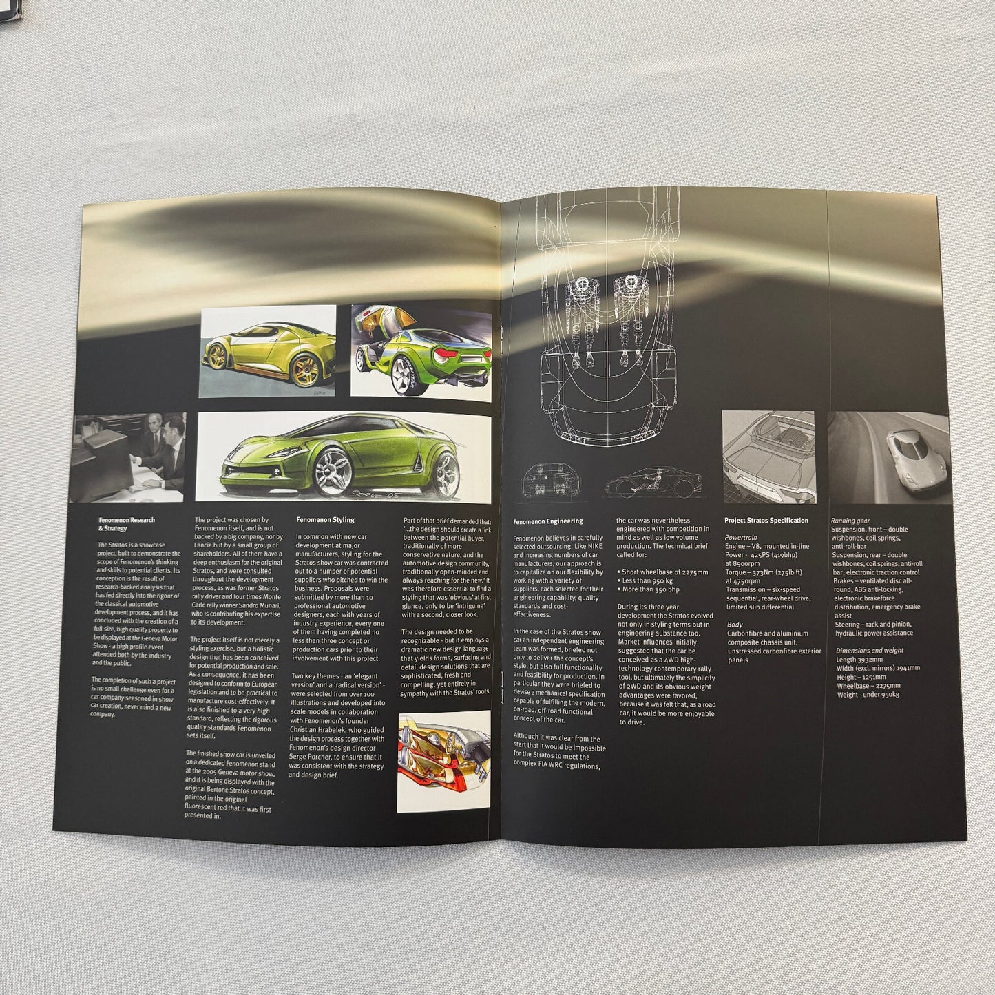 Fenomenon Stratos Concept Car Press Kit Lancia Stratos CD