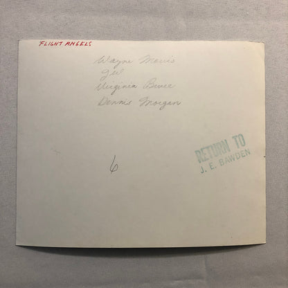 Movie Photo Photograph Flight Angels Virginia Bruce Dennis Morgan Wayne Morris