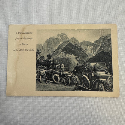 Vintage Fiat Car Automobile Advertising Postcard Post Card Italy Italian