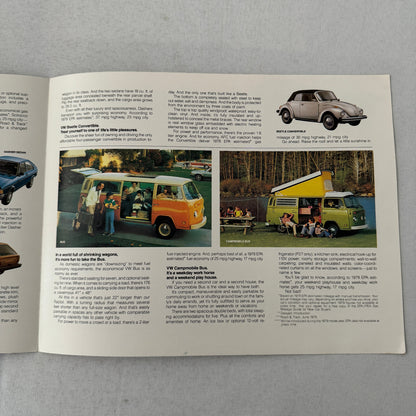 1979 Volkswagen VW Sales Brochure Catalog Scirocco Bus Campmobile Beetle Dasher