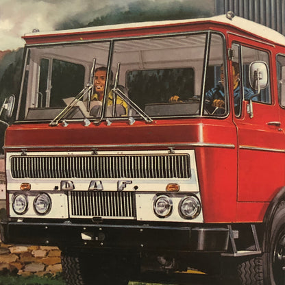 Vintage DAF Truck Postcard Post Card Advertising