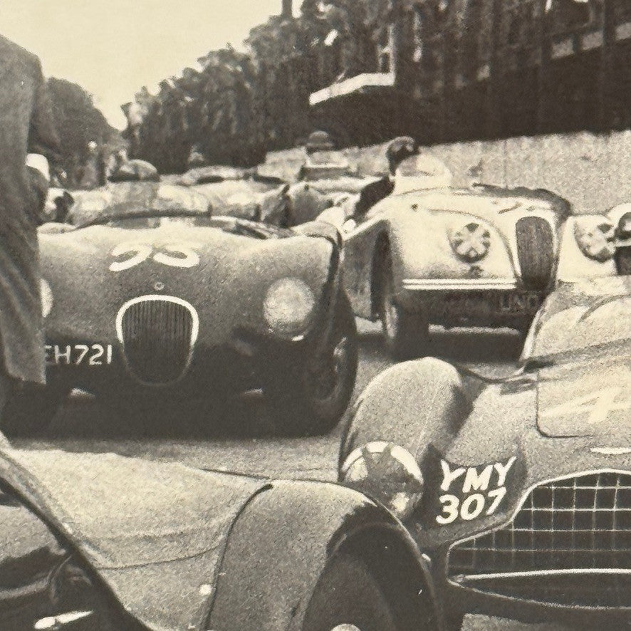 Vintage Racing Photo Photograph Allard Aston Martin Cars Modern Print