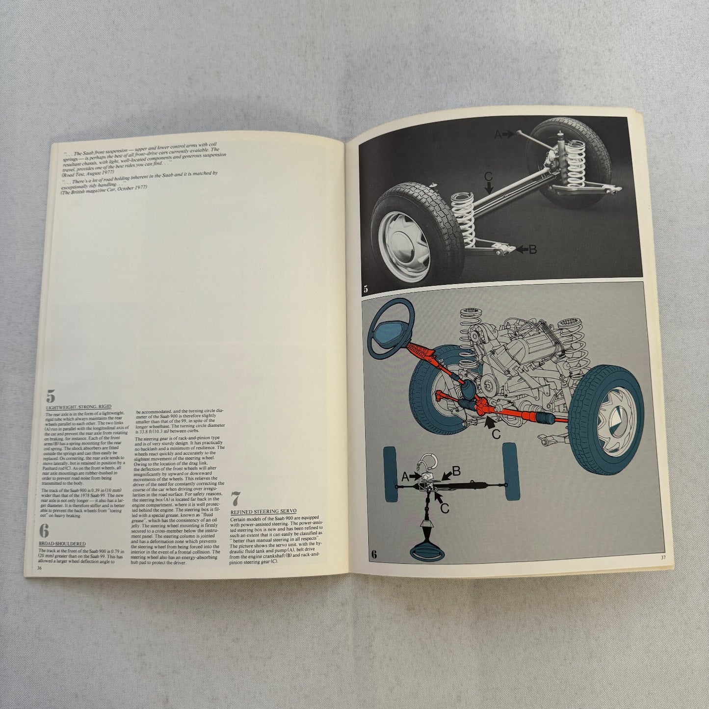 Saab 900 Engineering Features Book Brochure 1979 Saab 900 Turbo GLi EMS GLE