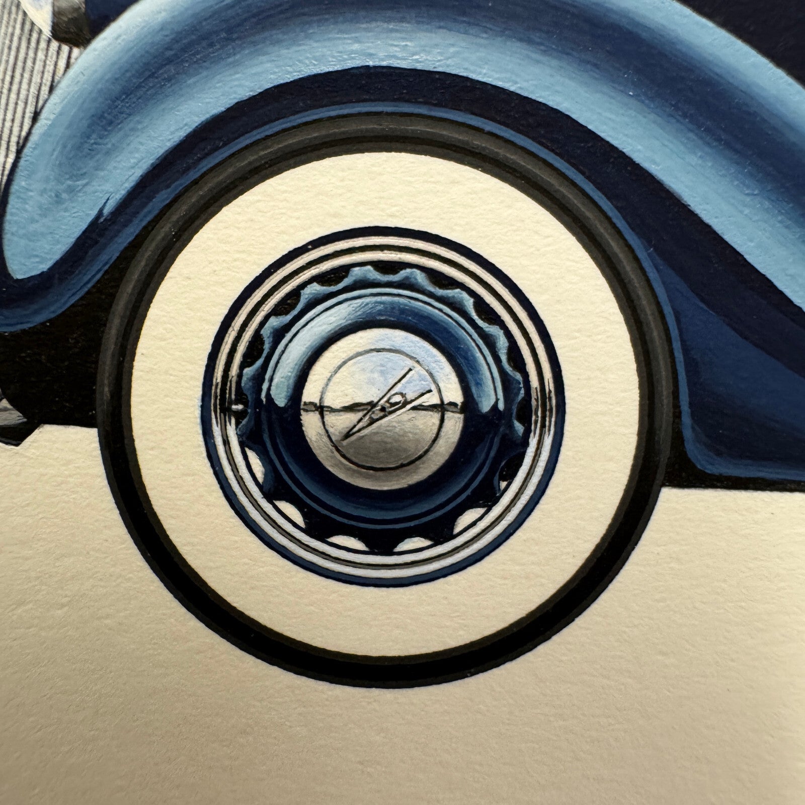 1936 Ford Type 750 Phaeton Car Illustration Art Drawing Hand Drawn Robert Preis