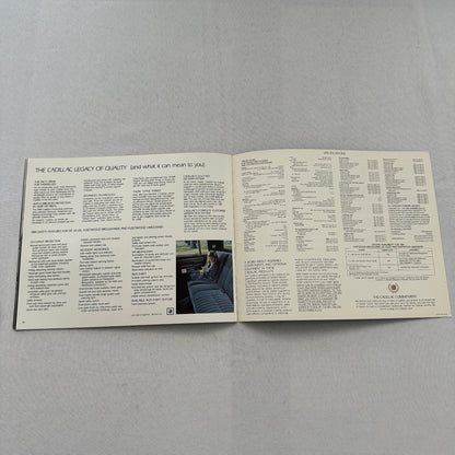 1984 Cadillac Sales Brochure Catalog Sedan Coupe DeVille Fleetwood Brougham