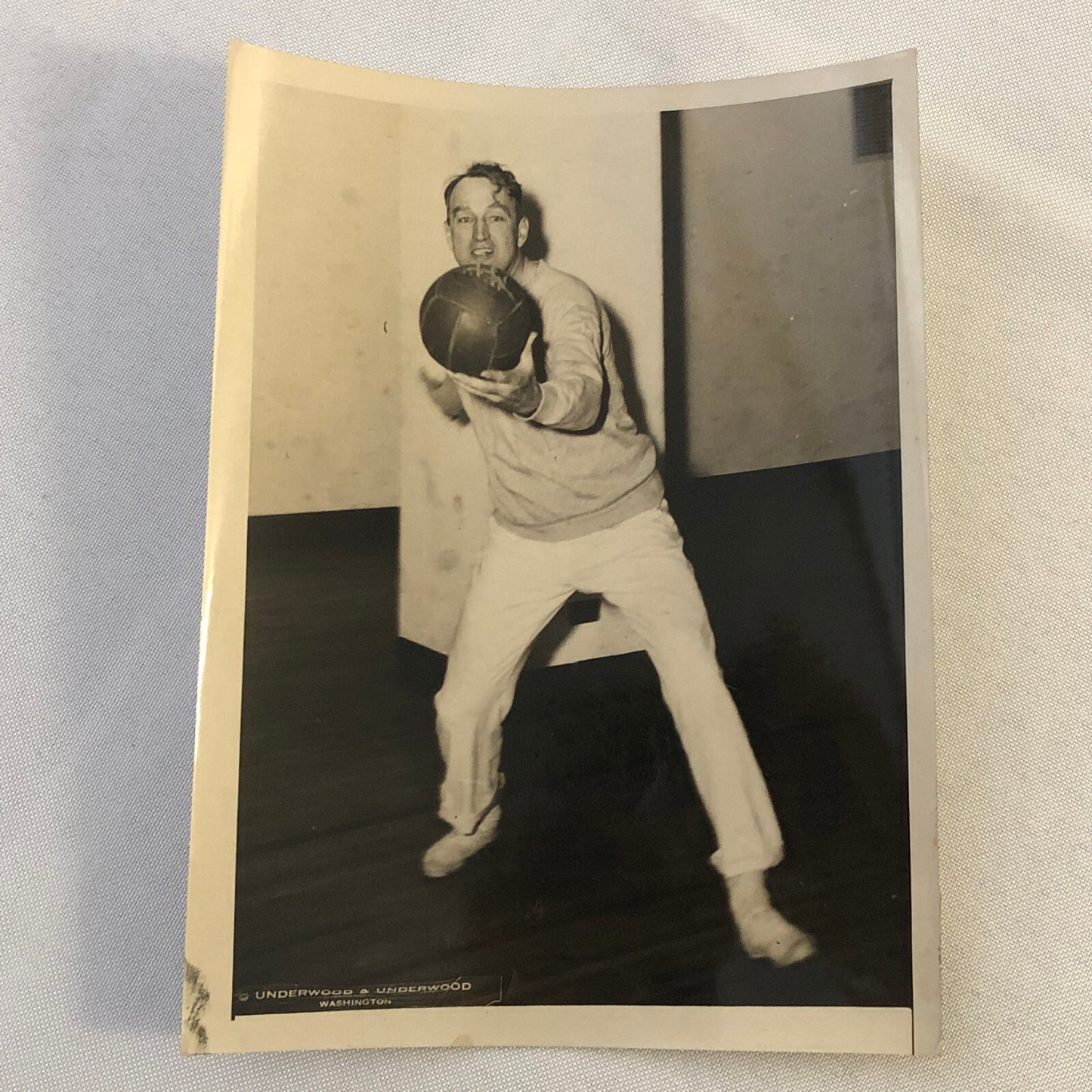 Press Photo Photograph James A Mead Democratic Representative Playing Handball