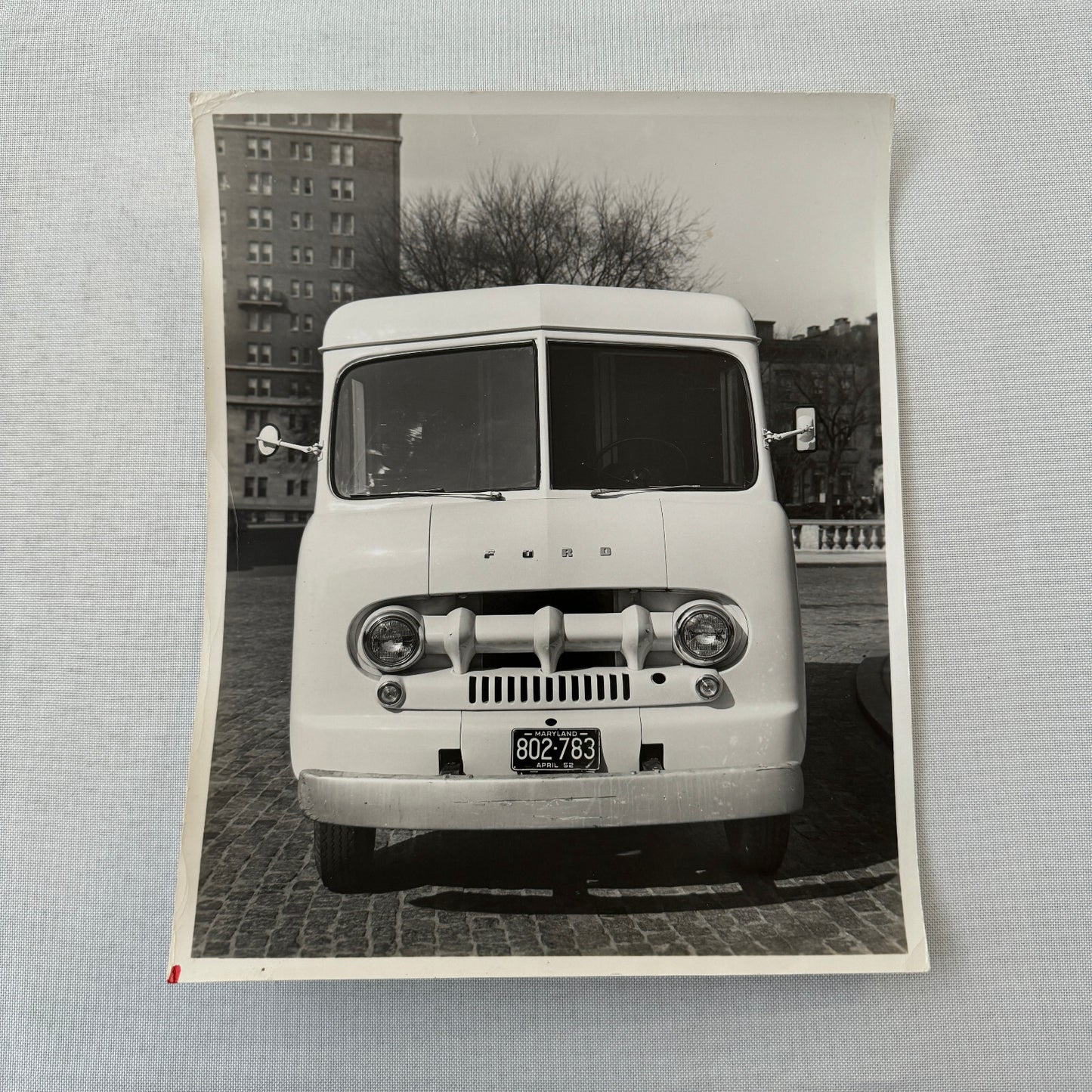 Vintage Ford Delivery Van Photo Photograph Maryland Plate Baltimore