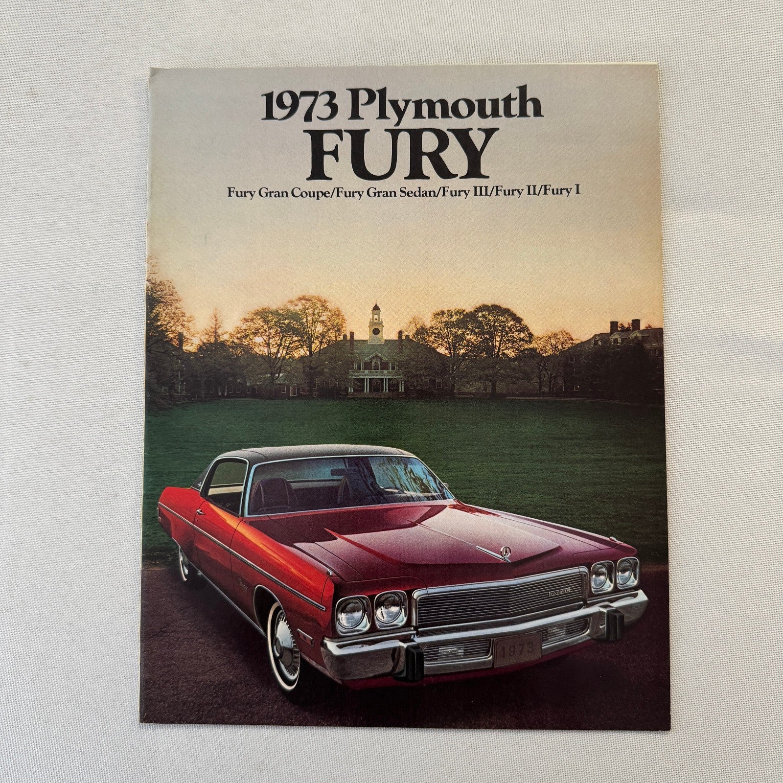 1973 Plymouth Fury Sales Brochure Catalog Gran Fury Coupe Sedan Fury III II I