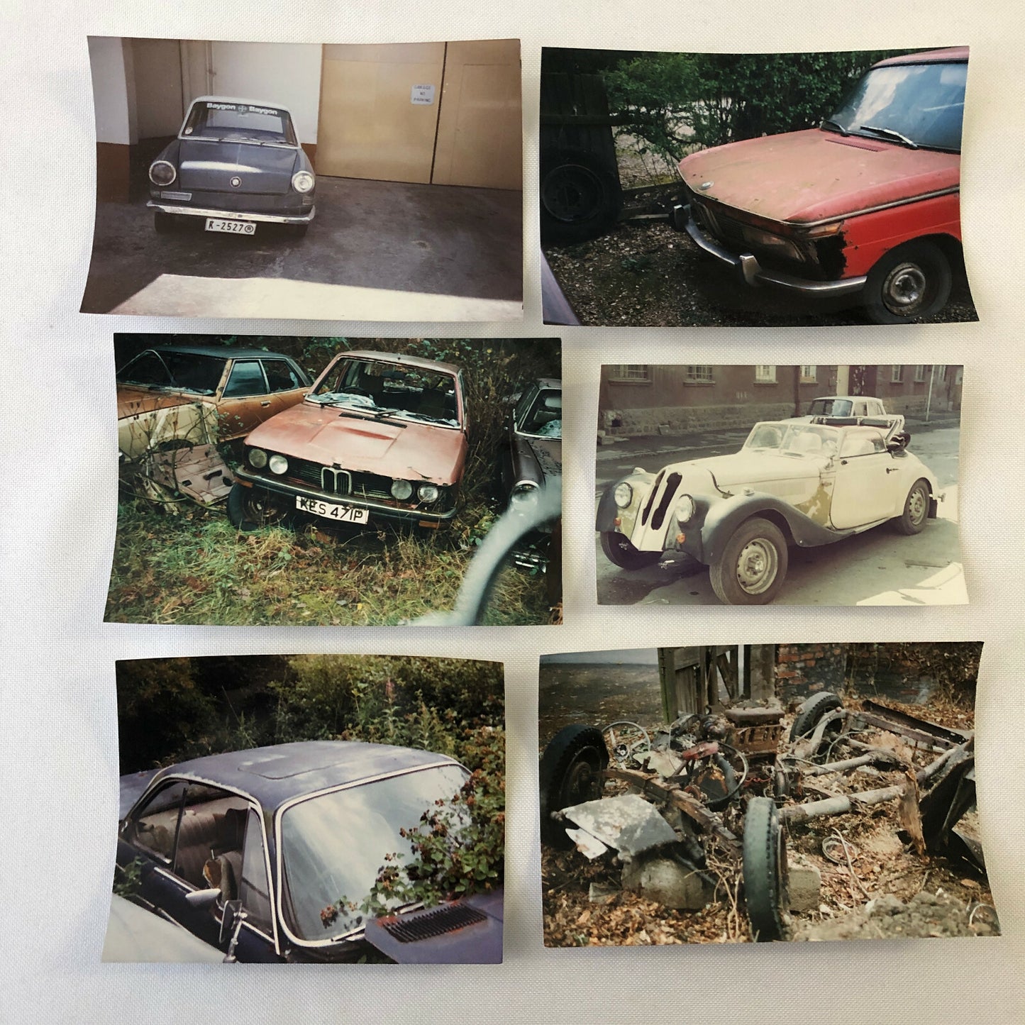 Vintage BMW Barn Find Junk Yard Car Part Photo Photograph Lot of 25 - 329 501 +