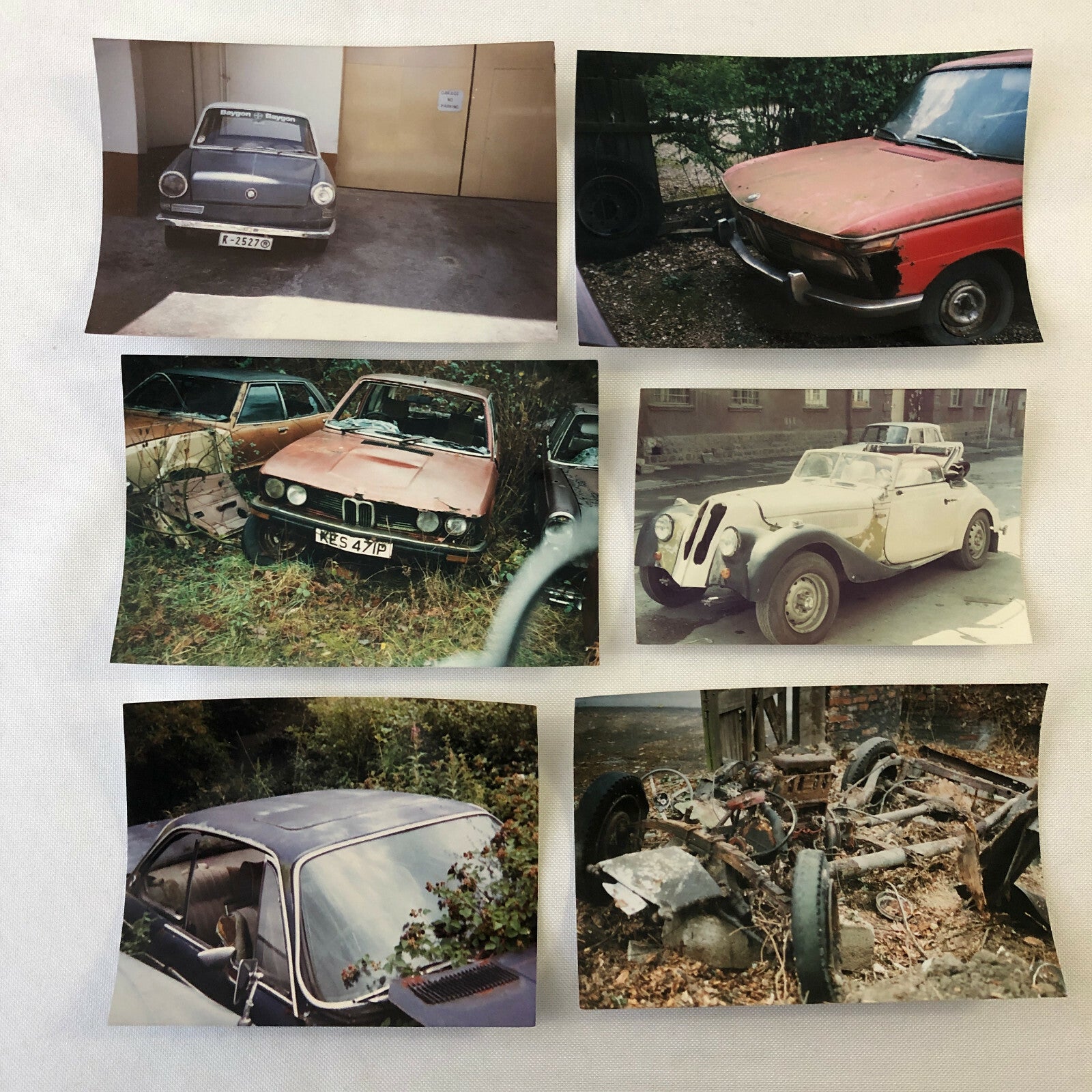 Vintage BMW Barn Find Junk Yard Car Part Photo Photograph Lot of 25 - 329 501 +