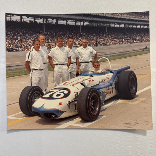 Vintage Indy Racing Photo Gordon Johncock 1965 Race Car Motorsport Modern Print