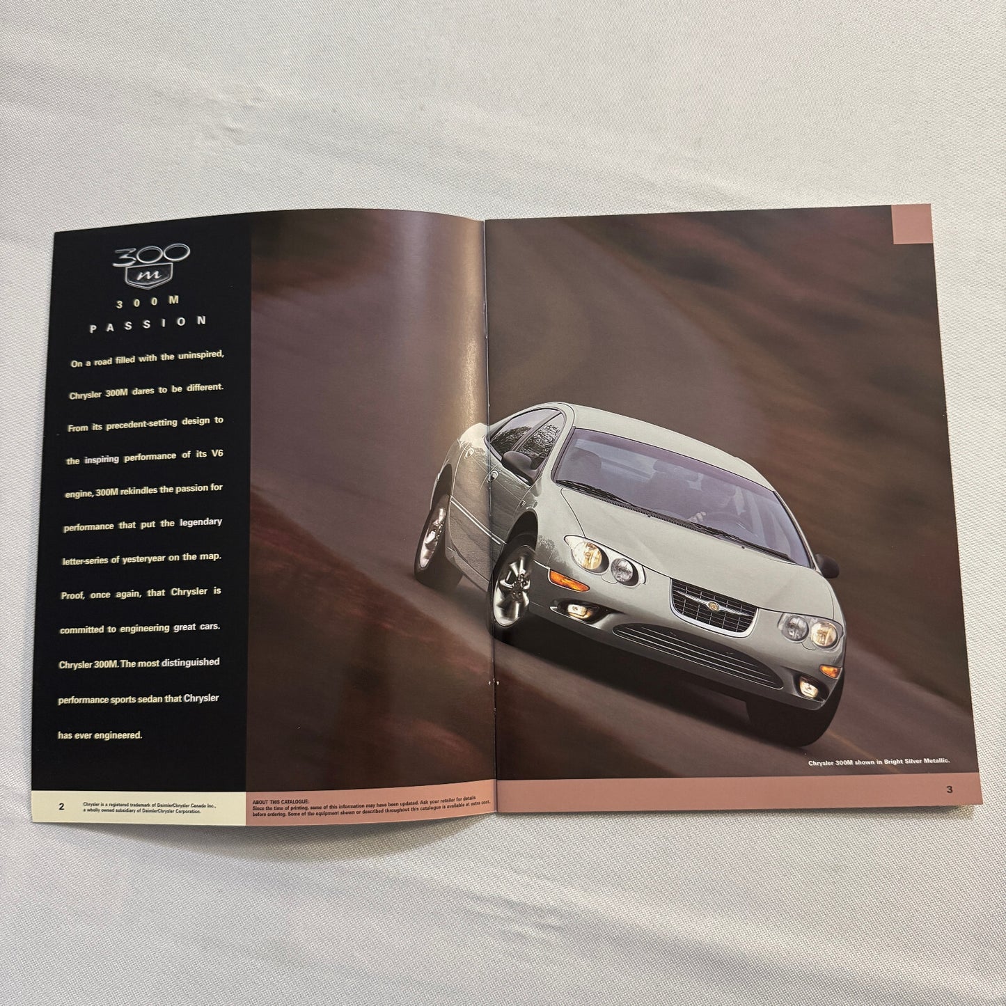2000 Chrysler 300M Car Sales Brochure Catalog Advertising Chrysler 300 M