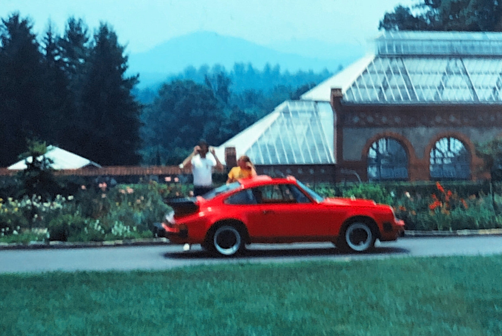 Porsche 911 Car 35mm Photo Slide Vintage 1981