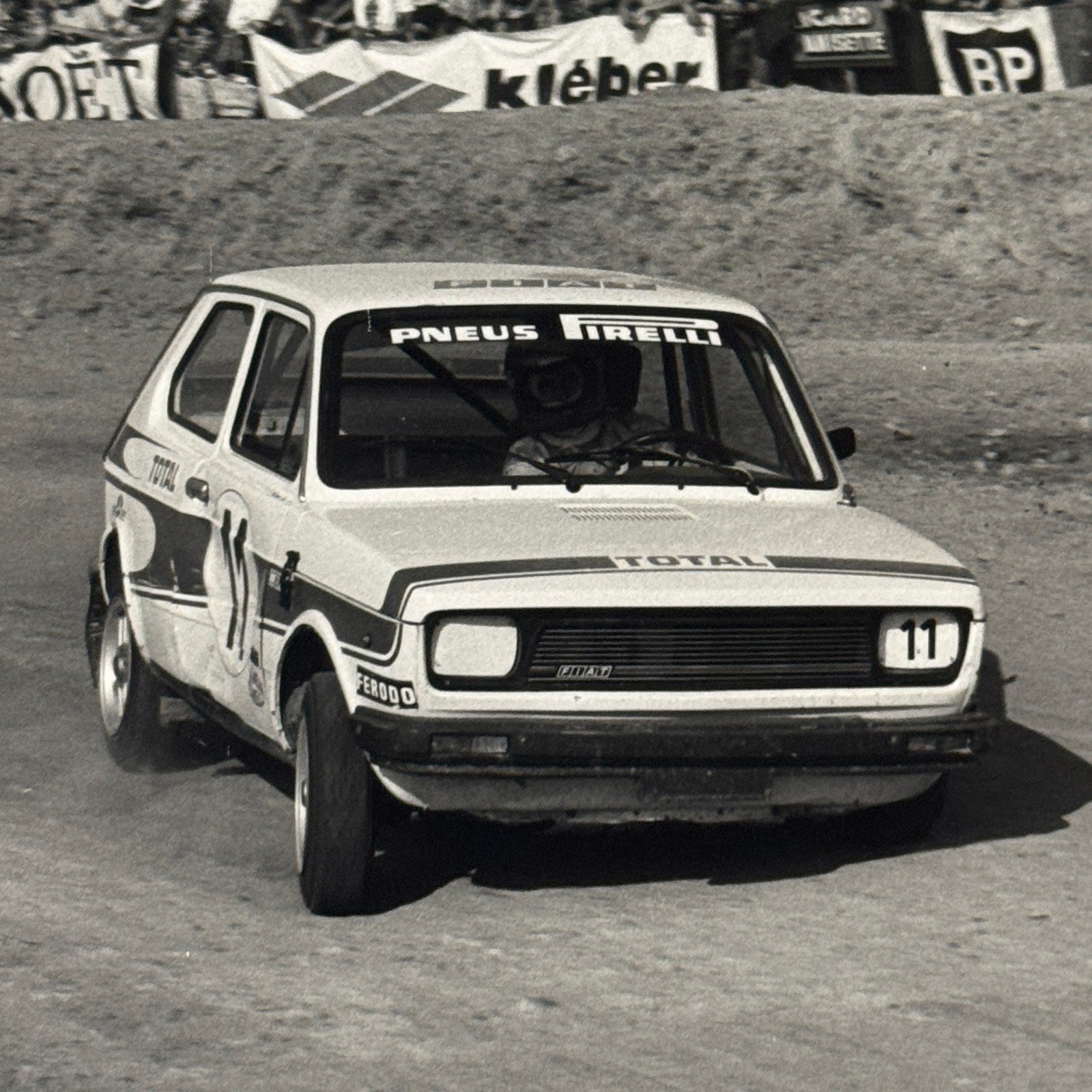 Vintage Rally Racing Photo Photograph Print DPPI Fiat 127 Car