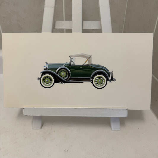 1930 Ford Model A Roadster Car Illustration Art Drawing Hand Drawn Robert Preis