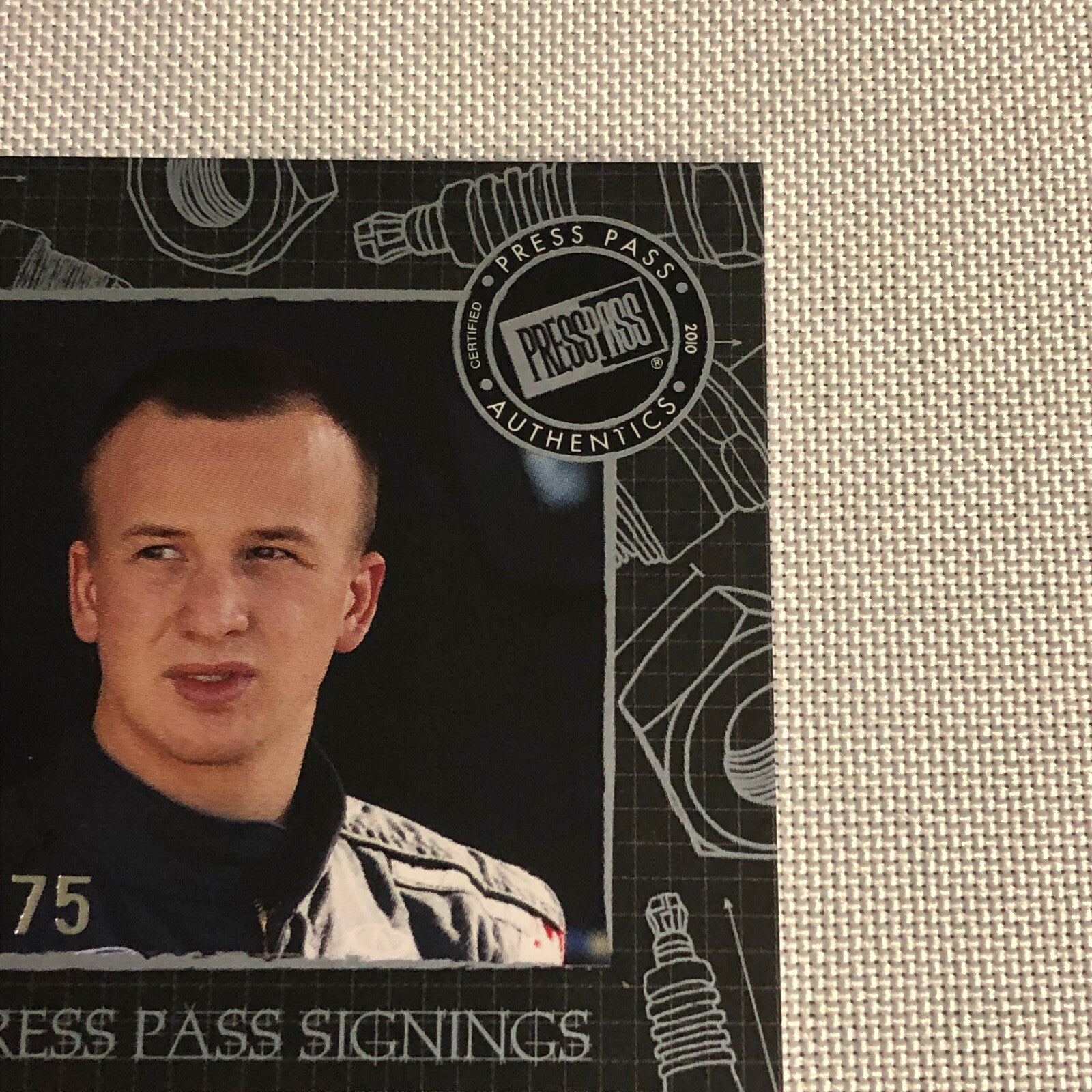 2010 Press Pass Signings Tyler Malsam Auto Autograph Signature Card NASCAR /75
