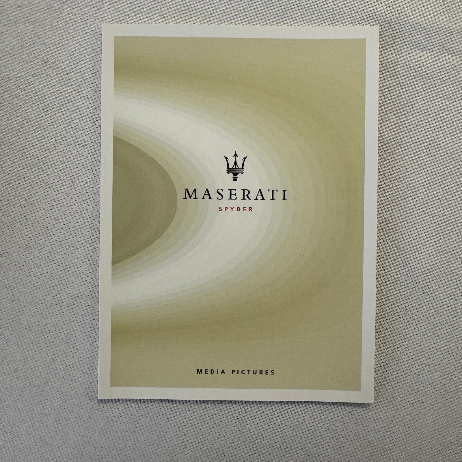 2001 Maserati Spyder Convertible Press Kit Brochure Photo CD Frankfurt Autoshow