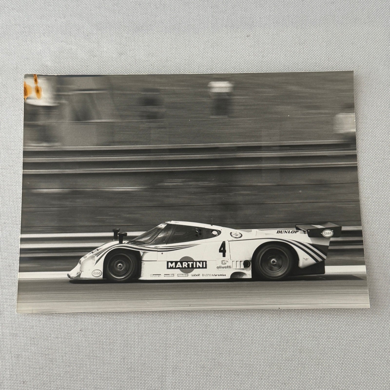 Monza 1000 KM Lancia Martini Racing Car Photo and Press Release Vintage