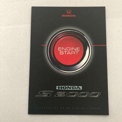 1999 Honda S2000 Roadster Car Sales Brochure Catalog