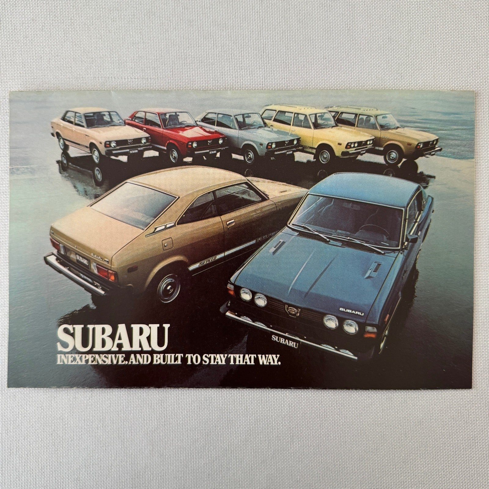 Vintage Subaru Car Sales Brochure Catalog GF Hardtop DL Wagon Sedan Automobile