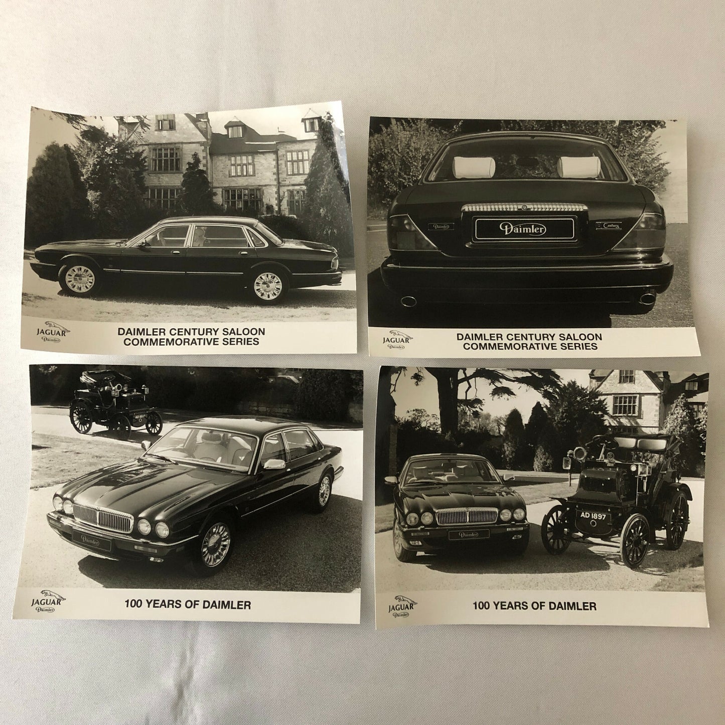 Daimler Jaguar Century Saloon 100 Years of Daimler Factory Press Photo Lot of 4