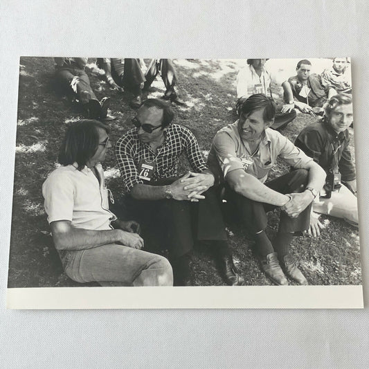 Vintage 1976 Formula 2 F2 Pau Grand Prix Racing Photo Ken Tyrrell Frank Williams