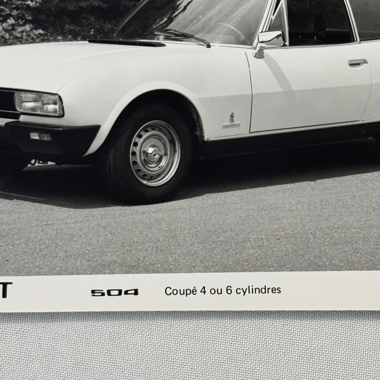 1980 Peugeot 504 Coupe Factory Press Photo Photograph Vintage