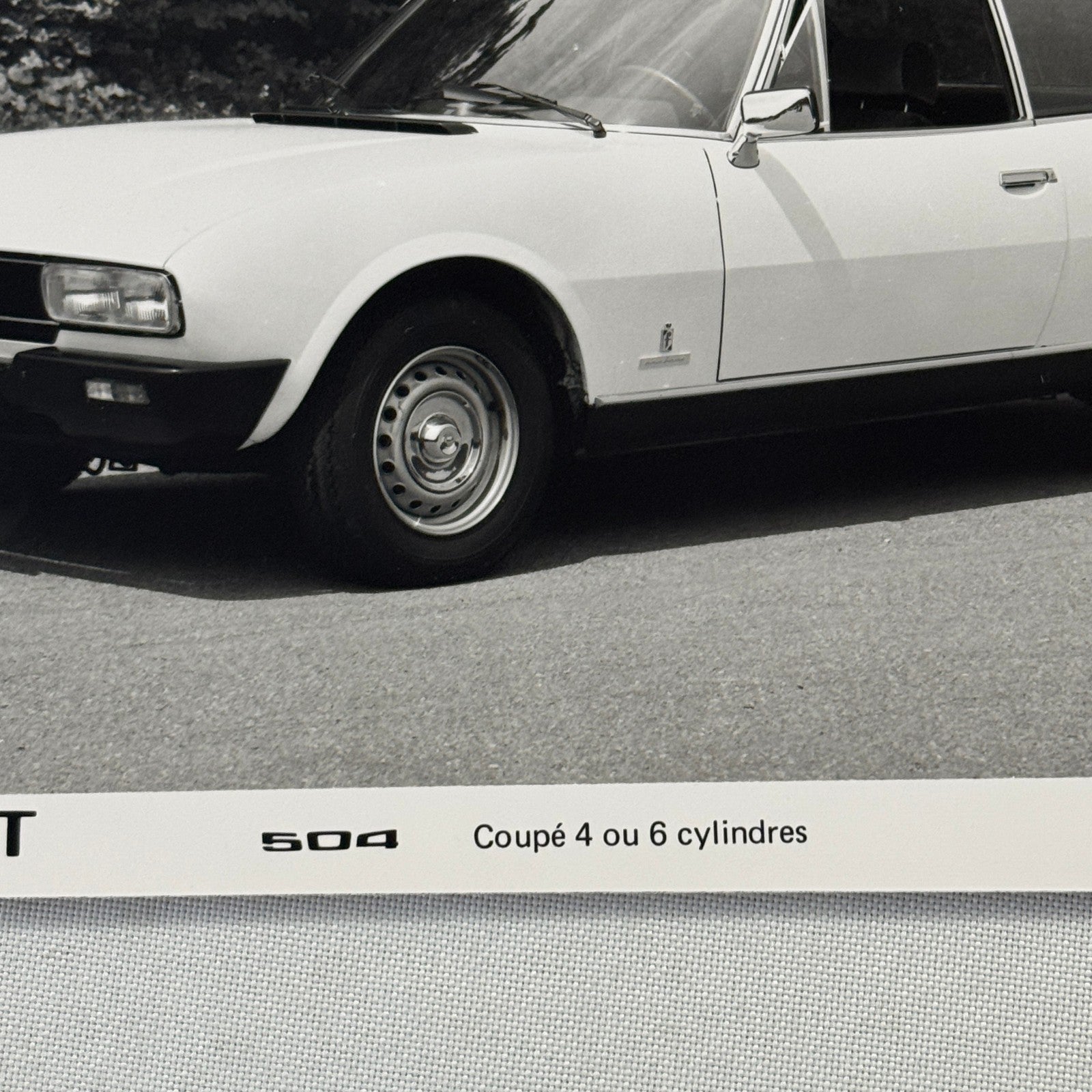 1980 Peugeot 504 Coupe Factory Press Photo Photograph Vintage