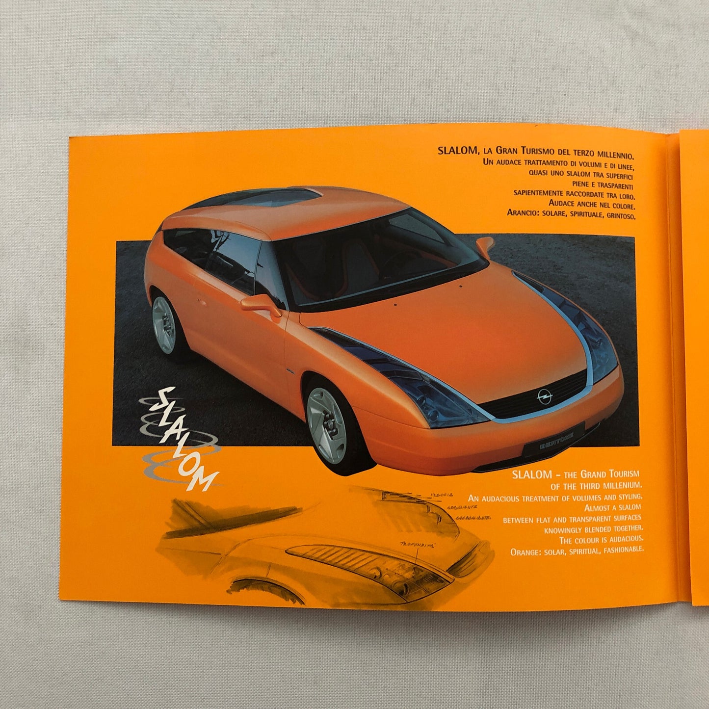 Bertone Slalom Station Wagon Concept Car Prototype Sales Brochure Catalog Opel