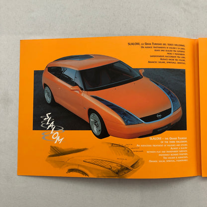 Bertone Slalom Station Wagon Concept Car Prototype Sales Brochure Catalog Opel