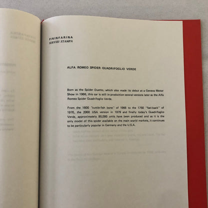 1988 Pininfarina Press Kit Ferrari F40 Lancia Thema Wagon Cadillac Allante