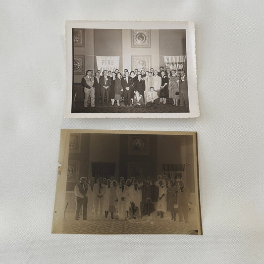 Indian Motorcycle Dealership Vintage Photo Negative and Print