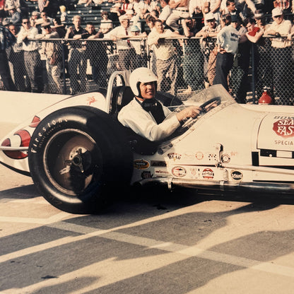 Vintage Indy Racing Photo AJ Foyt Car Motorsport Modern Print