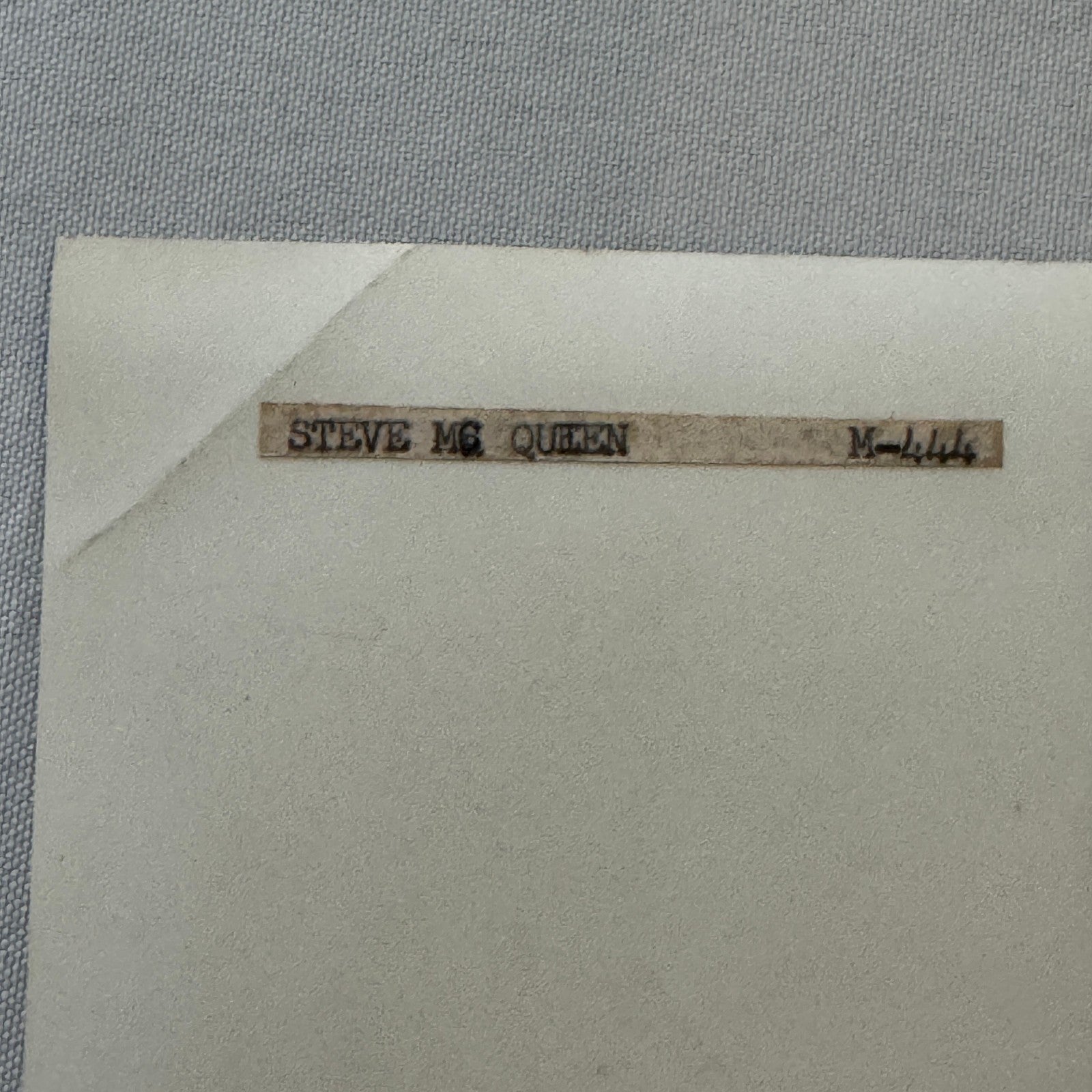 Vintage Steve McQueen Photo Actor Movie Film EFE Press Photo Photograph Print