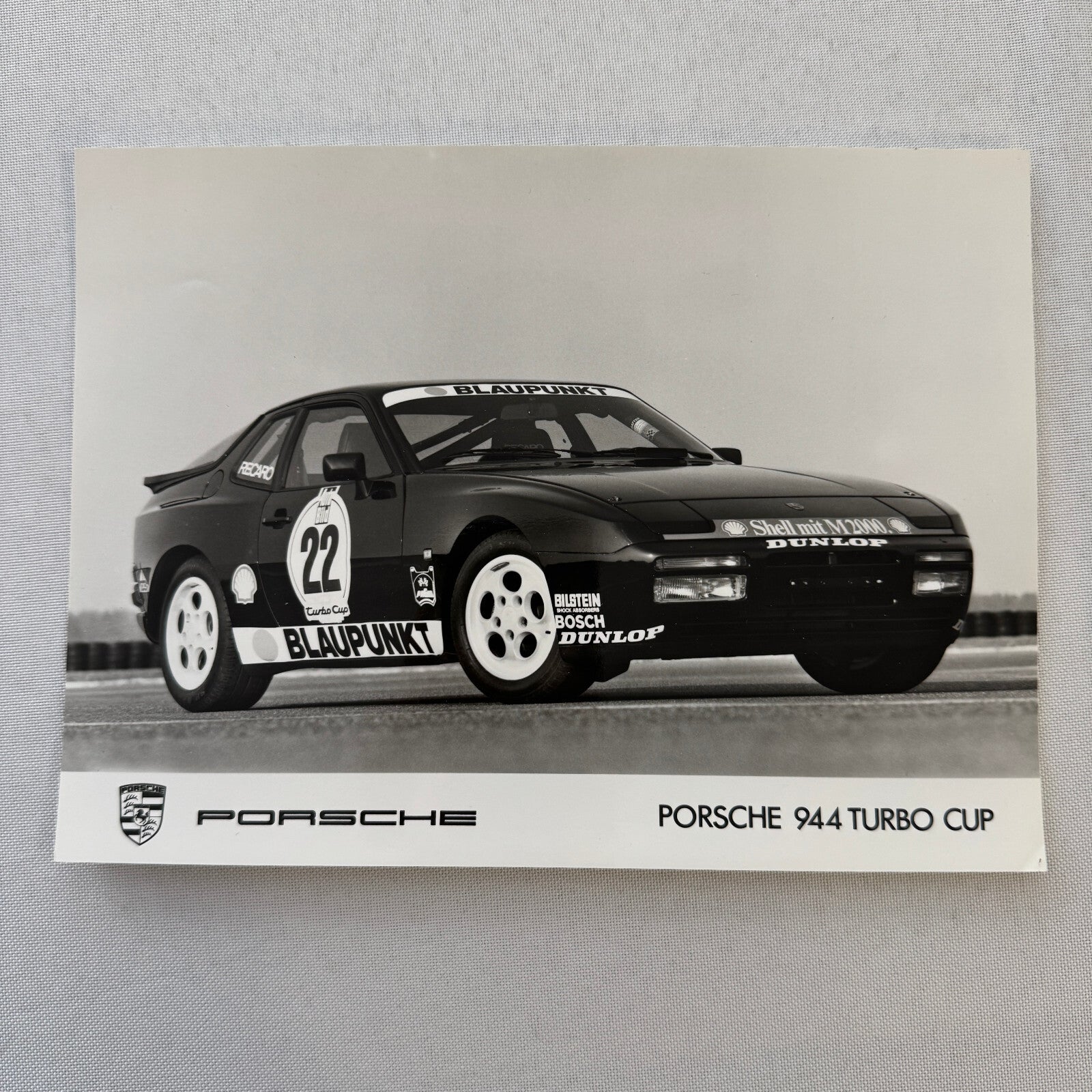 Porsche 944 Turbo Cup Factory Press Photo Photograph Print Vintage