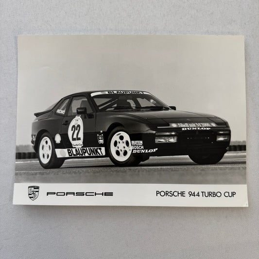 Porsche 944 Turbo Cup Factory Press Photo Photograph Print Vintage