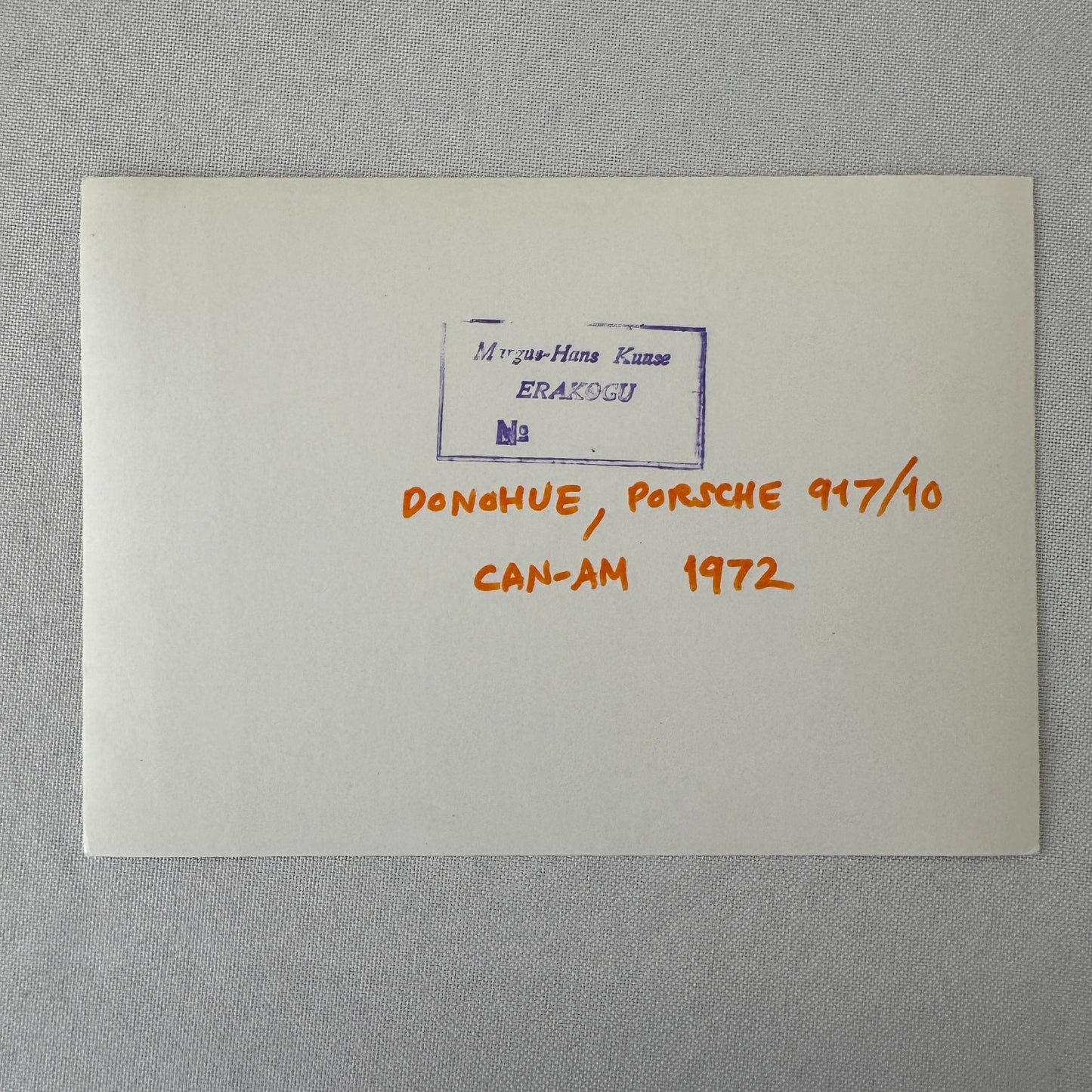 1972 Can AM Racing Mark Donohue Porsche 917 / 10 Car Photo Photograph Print