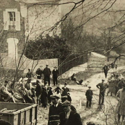 Antique Photo Photograph Road Clearing Tractor Vehicle 1920s Meurisse Rally ? 
