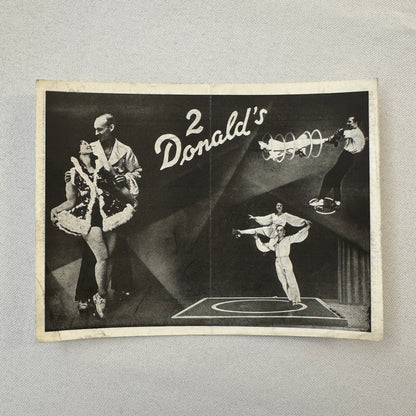 Circus Rollerskating Roller Skate Circus Act Flyer Advertising 2 Donalds