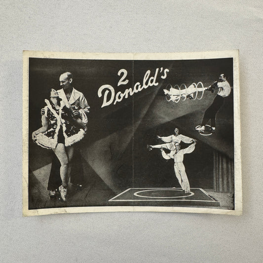 Circus Rollerskating Roller Skate Circus Act Flyer Advertising 2 Donalds