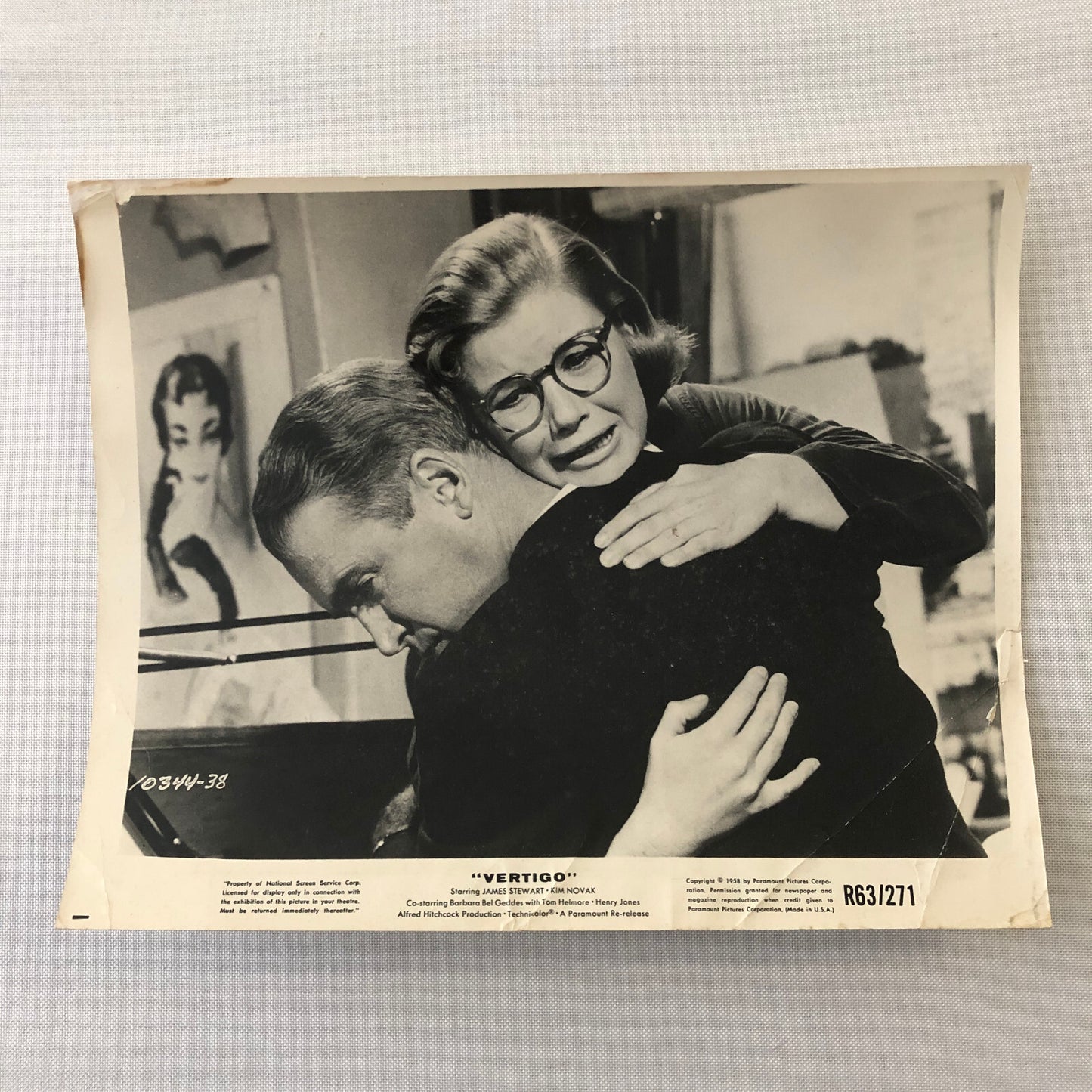 Alfred Hitchcock Vertigo Movie Film Photo Photograph James Stewart Kim Novak