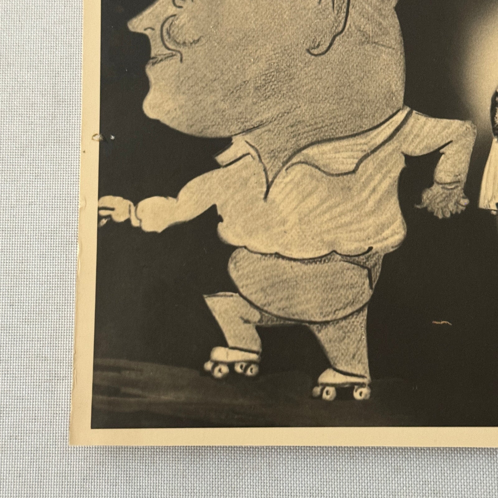 Vintage Circus Rollerskating Roller Skate Act Photo Photograph Chick Finks