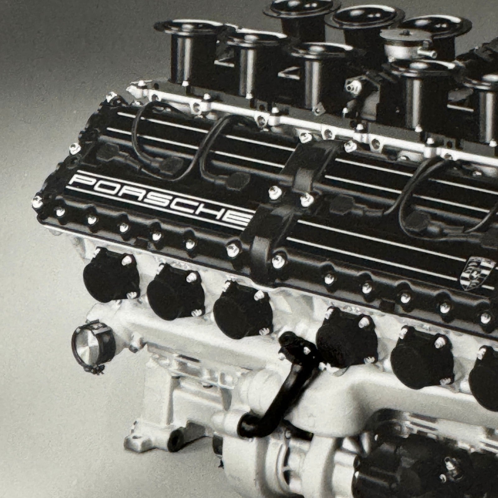 Porsche Car Engine Photo Photograph Print Unidentified