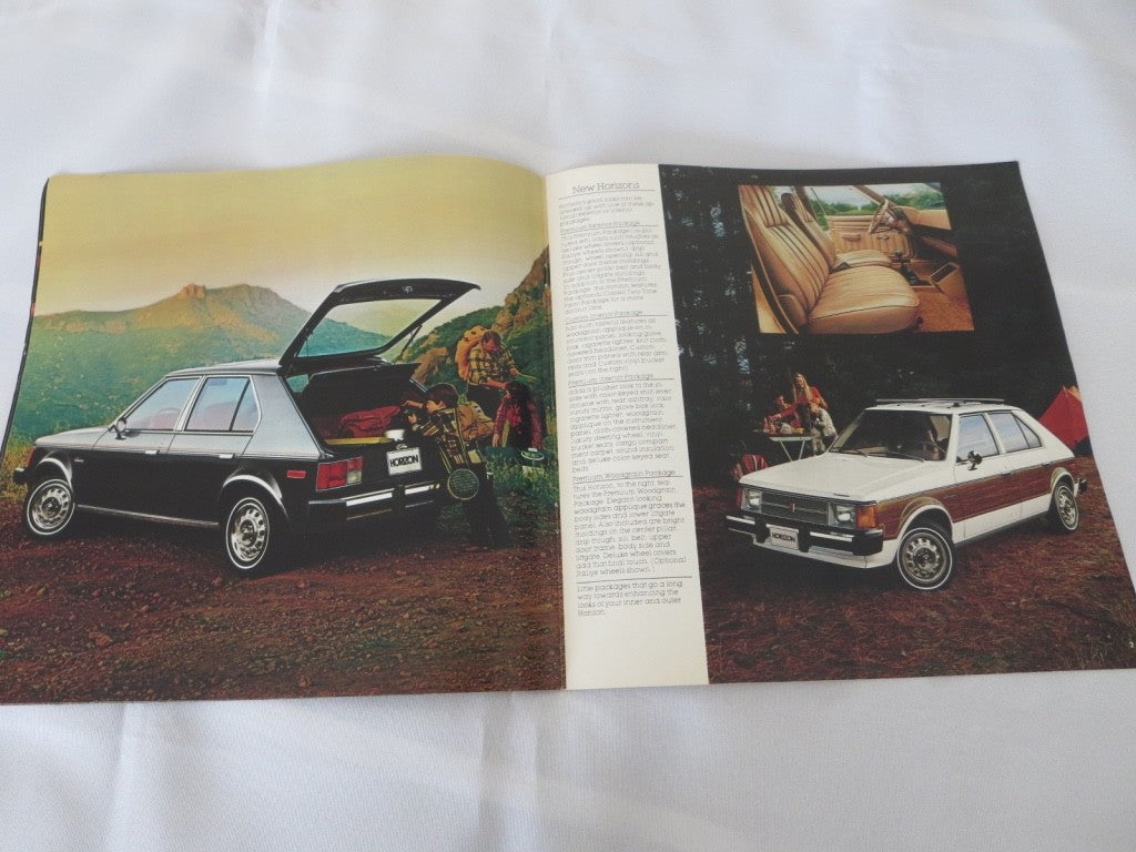 1980 Plymouth Horizon Sales Brochure Catalog TC3 